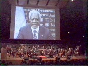 UN -Secretary General sends his message to the world